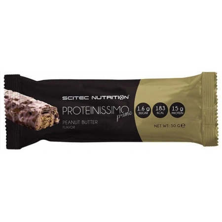 Батончик Scitec Nutrition - Proteinissimo Prime (50 грам) peanut butter/арахісове масло