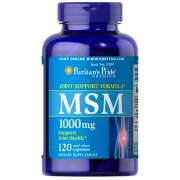 Для суставов и связок Puritan's Pride - MSM 1000 мг (120 капсул)