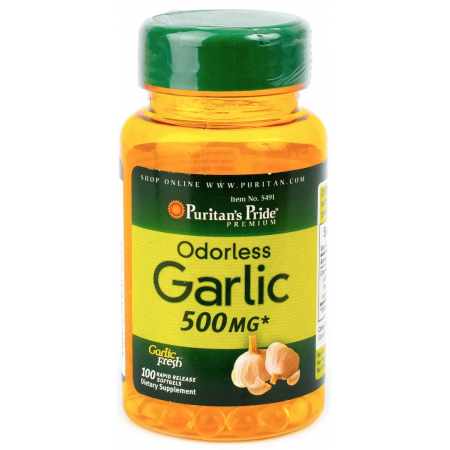 Puritan's Pride Antioxidant - Garlic Oil 500 mg (100 capsules)