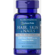 Для волос, кожи, ногтей Puritan's Pride - Hair, Skin & Nails One Per Day Formula (30 капсул)