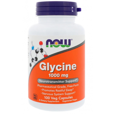 Глицин Now Foods - Glycine 1000 мг (100 капсул)