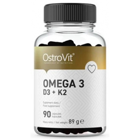 Омега Ostrovit - Omega 3 D3 + K2 (90 капсул)