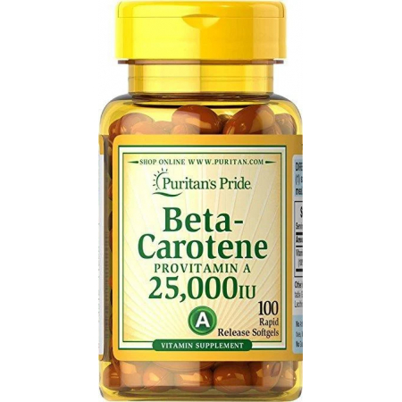 Puritan's Pride - Beta-Carotene 25,000 IU (100 capsules)