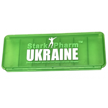 Таблетниця Stark Pharm - Pillbox 7 cell (7 осередків) зелена