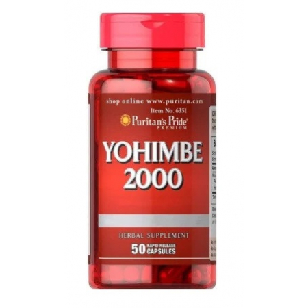 Yohimbine Puritan`s Pride - Yohimbe 2000 (50 capsules)