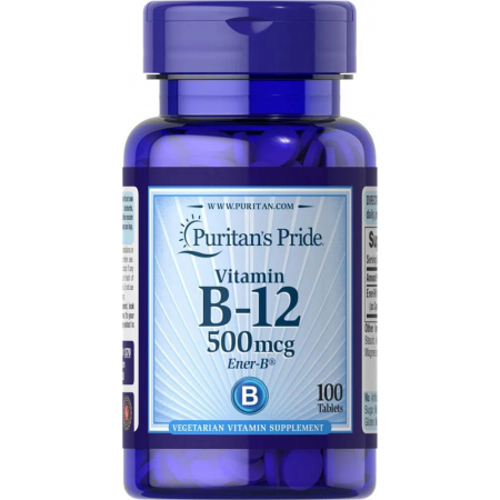 Puritan's Pride - Vitamin B-12 500mg (100 Tablets)
