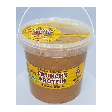 Арахісова паста Master Bob - Crunchy Protein Premium (1000 г) кранч