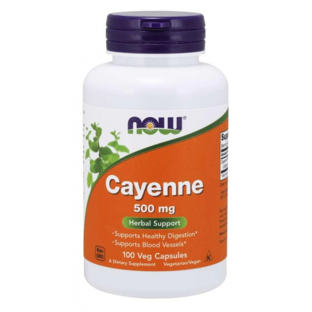 Жироспалювач Now Foods - Cayenne 500 мг (100 капсул)