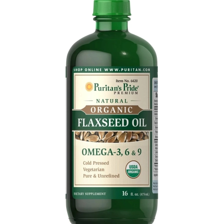 Для серцево-судинної системи Puritan's Pride - Flaxseed & Omega 3, 6, & 9 (473 мл)