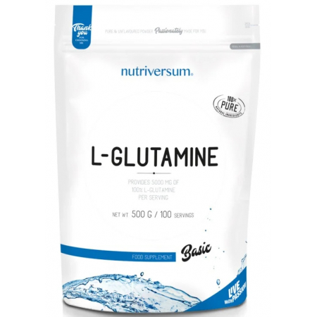 Глютамін Nutriversum - L-Glutamine Basic (500 г)