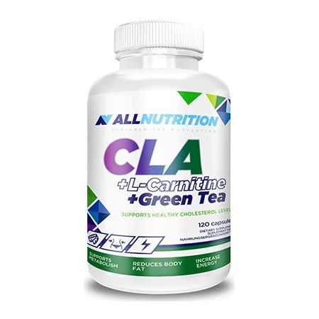Жироспалювач AllNutrition - CLA + L-Carnitine + Green Tea (120 капсул)