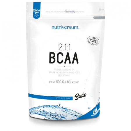 Амінокислоти Nutriversum - BCAA 2:1:1 Basic (500 г)