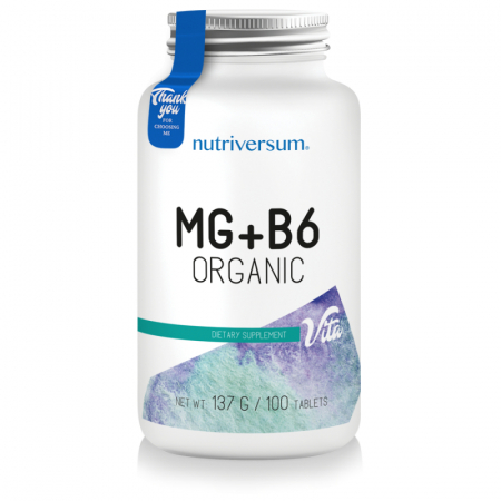 Магній Nutriversum - MG+ B6 Organic (100 пігулок)