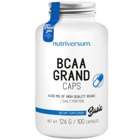 Амінокислоти Nutriversum - BCAA Grand Caps (100 капсул)