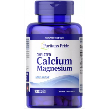 Комплекс мінералів Puritan's Pride - Chelated Calcium Magnesium (100 капсул)