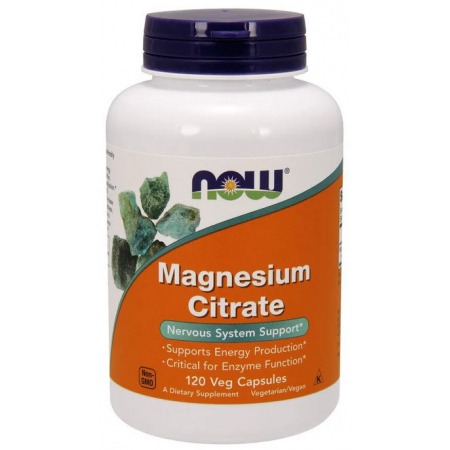 Цитрат магния Now Foods - Magnesium Citrate 400 мг (120 капсул)