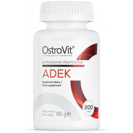 Комплекс вітамінів OstroVit - ADEK (200 пігулок)