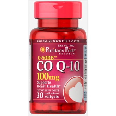 Антиоксидант Puritan's Pride - CO Q-10 100 мг (30 капсул)