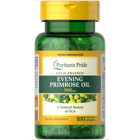 Гамма-линоленовая кислота Puritan's Pride - Evening Primrose Oil 500 мг (100 капcул)