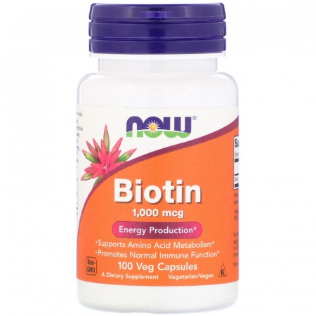 Витамины Now Foods - Biotin 1000 мкг (100 капсул)