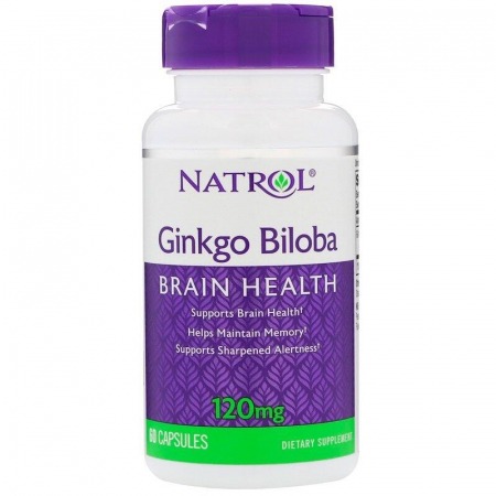 Розумова активність Natrol – Ginkgo Biloba 120 мг (60 капсул)