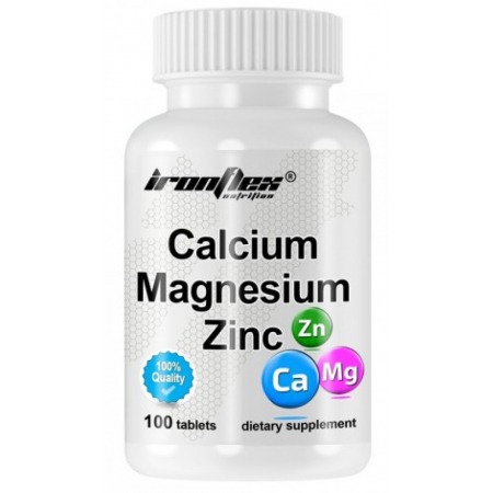 IronFlex Mineral Complex - Calcium Magnesium Zinc (100 Tablets)