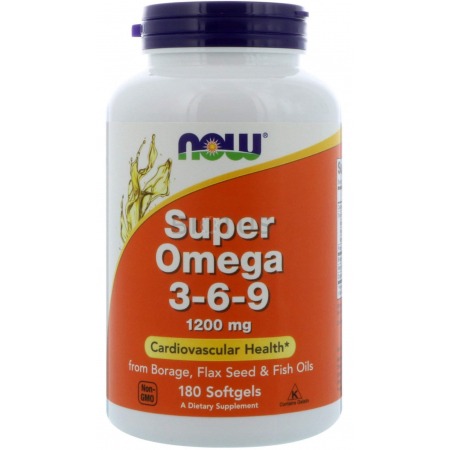 Омега Now Foods - Super Omega 3-6-9 1200 мг