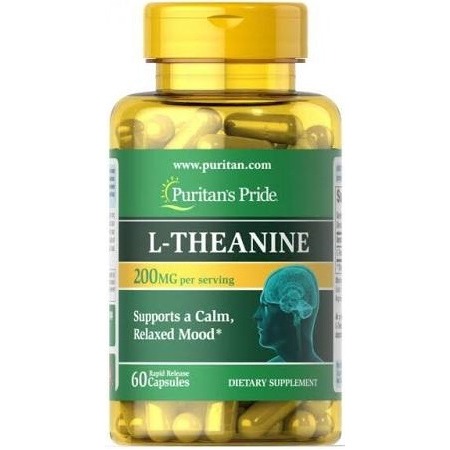 Релаксант Puritan's Pride – L-Theanine 200 мг (60 капсул)