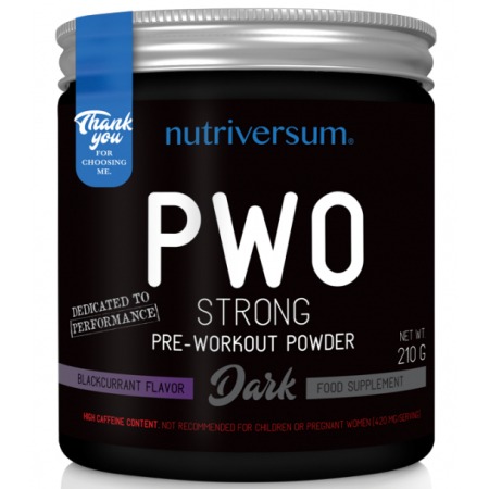 Pre-workout complex Nutriversum - PWO STRONG Pre-Workout Powder (210 grams)