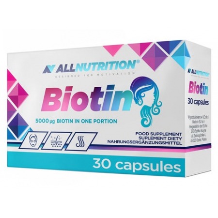 Біотин AllNutrition - Biotin 5 мг (30 капсул)