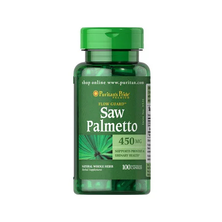 Бустер тестостерона Puritan's Pride - Saw Palmetto 450 мг (100 капсул)