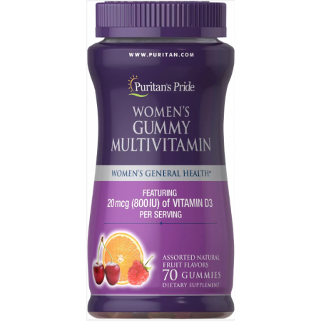 Вітаміни для жінок Puritan's Pride - Women's Gummy Multivitamin (70 жувальних цукерок)