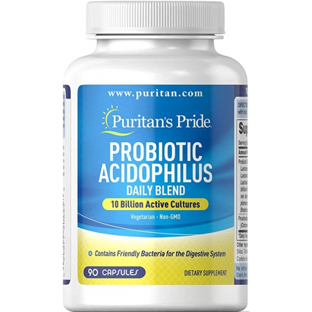 Пробиотик Puritan's Pride - Probiotic Acidophilus Daily Blend (90 капсул)