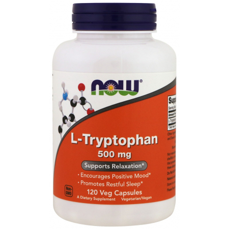 Tryptophan Now Foods - L-Tryptophan 500 mg (60 capsules)