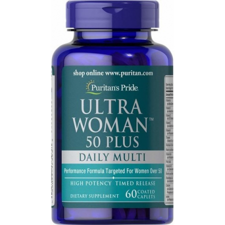 Вітаміни для жінок Puritan's Pride - Ultra Woman 50 Plus Daily Multi (60 капсул)