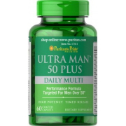 Витамины для мужчин Puritan's Pride - Ultra Man 50 Plus Daily Multi (60 капсул)
