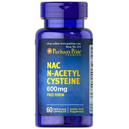 Антиоксидант Puritan's Pride - N-Acetyl Cysteine 600 мг (60 капсул)