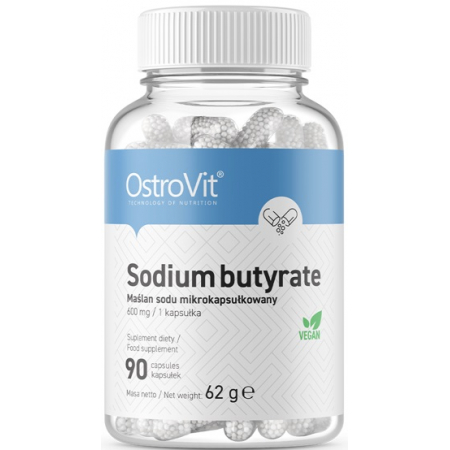 Підтримка роботи кишечника OstroVit - Sodium Butyrate (90 капсул)