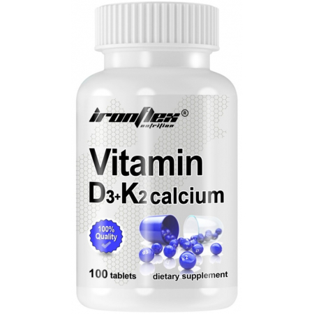 Вітаміни IronFlex - Vitamin D3+K2 Calcium (90 пігулок)
