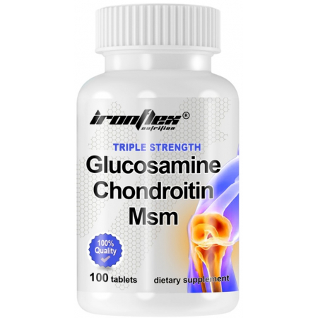 Здоров'я суглобів IronFlex - Glucosamine Chondroitin MSM Triple Strength (100 таблеток)