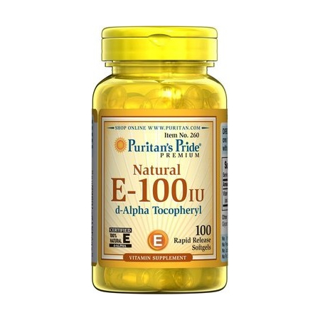 Вітамін Puritan's Pride - Vitamin E-100 IU (100 капсул)
