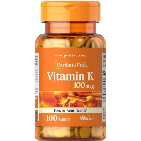 Вітаміни Puritan's Pride - Vitamin K 100 мкг (100 таблеток)