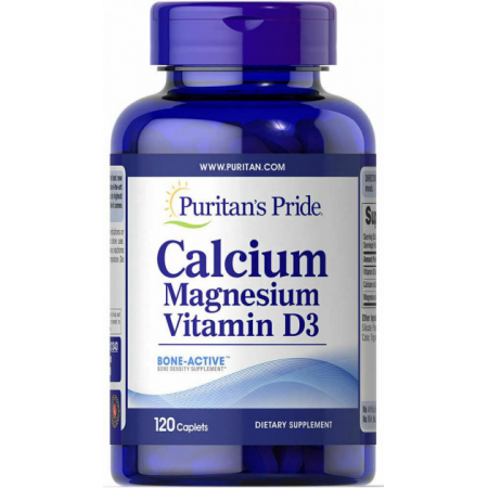 Puritan's Pride - Calcium Magnesium Vitamin D3 Mineral Complex (120 Tablets)
