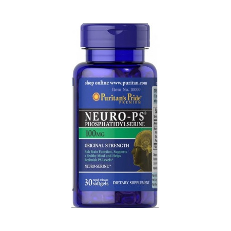 Стимуляция работы мозга Puritan's Pride - Neuro-PS 100 мг (30 капсул)