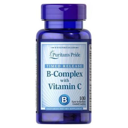 Puritan's Pride - B-Complex with Vitamin C (100 Tablets)