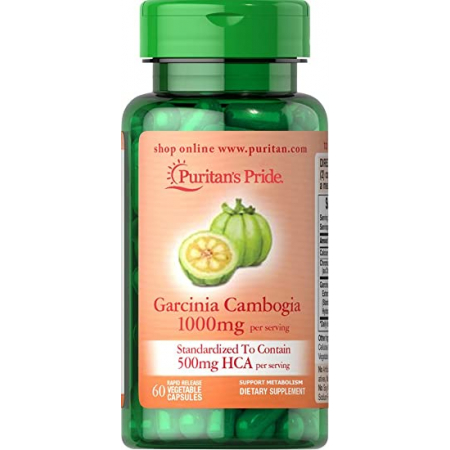 Блокатор жирів Puritan's Pride – Garcinia Cambodgia 1000 мг (60 капсул)