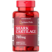 Для суставов и связок Puritan's Pride - Shark Cartilage 740 мг (100 капсул)