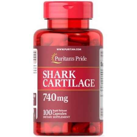 For joints and ligaments Puritan's Pride - Shark Cartilage 740 mg (100 capsules)