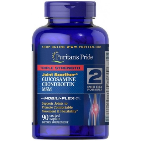 Puritan's Pride - Glucosamine Chondroitin MSM Triple Strength (60 Tablets)