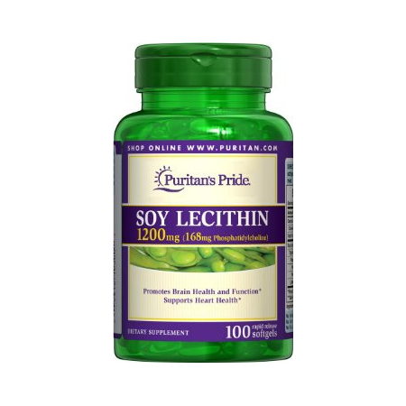 Лецитин Puritan's Pride - Soy Lecithin 1200 мг (100 капсул)